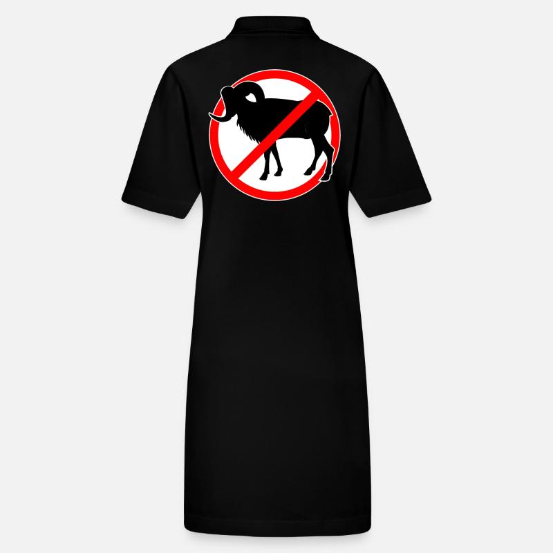 Ziegen oder Mufflons verboten - Ziege Stanley/Stella Frauen Bio-Polokleid PAIGER