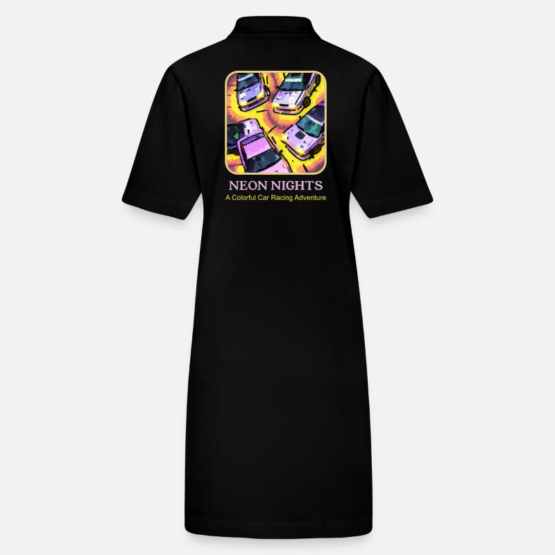 Neon Nights: Ein farbenfrohes Autorennen-Abenteuer Stanley/Stella Frauen Bio-Polokleid PAIGER