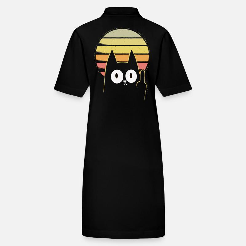 Chat doigt d’honneur Robe polo bio PAIGER Stanley/Stella Femme