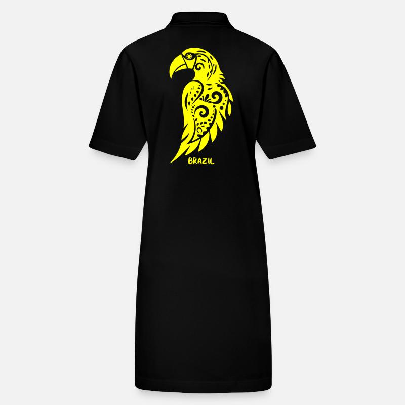 Stammessymbol Ara-Papagei Brasilien Stanley/Stella Frauen Bio-Polokleid PAIGER