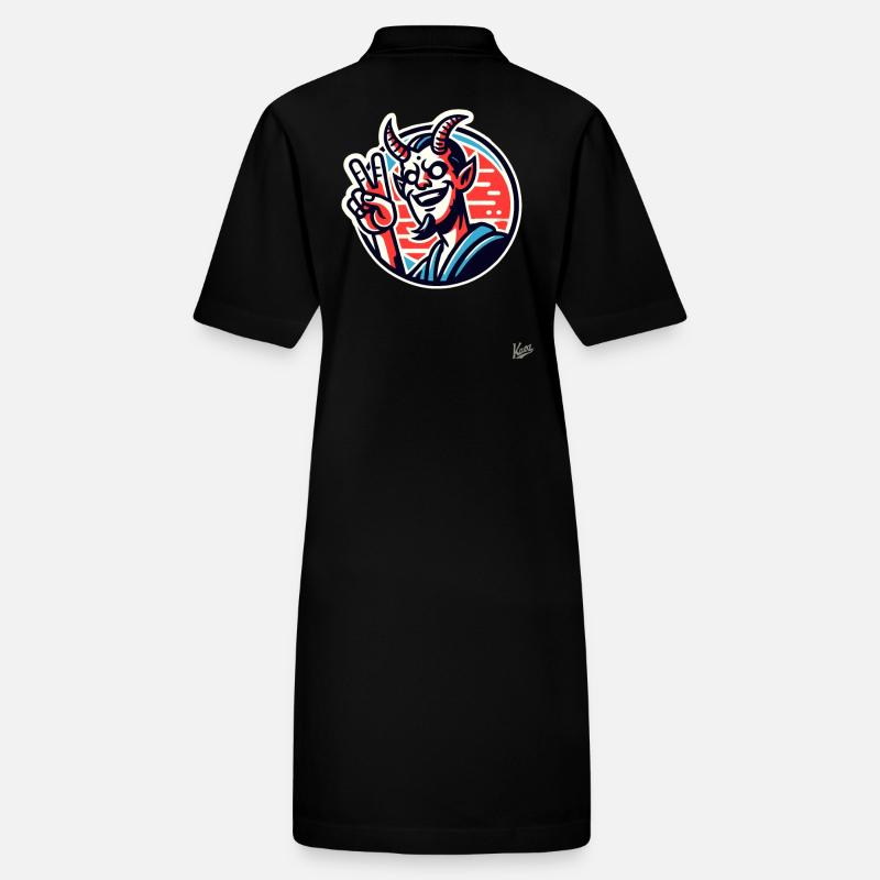 Signe de paix du diable swag Robe polo bio PAIGER Stanley/Stella Femme