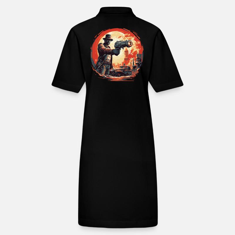 Sci-Fi Beam Cannon Showdown Stanley/Stella PAIGER Organic Women’s Polo Dress