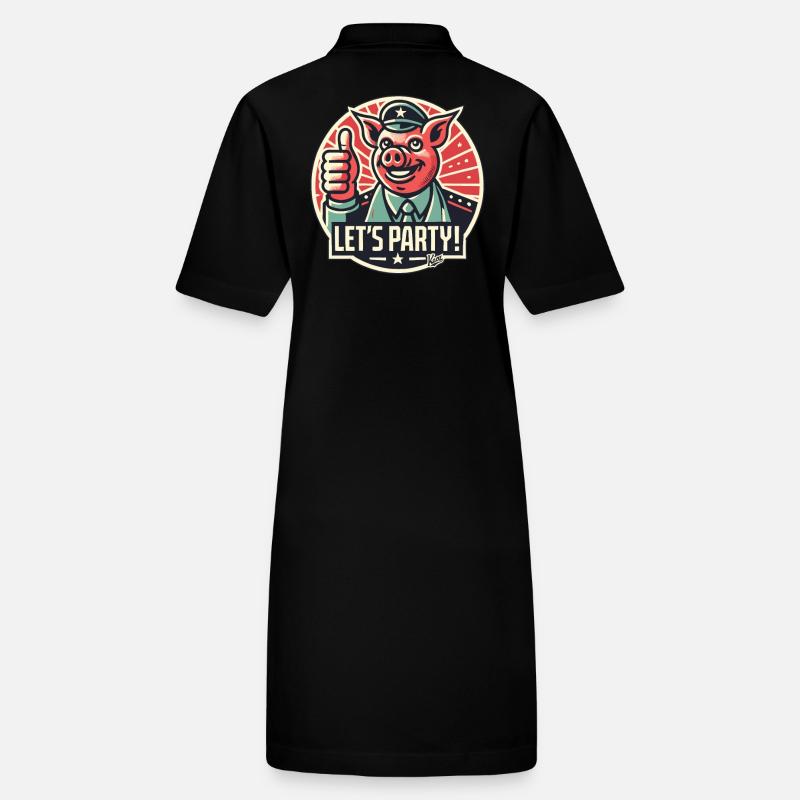 Célébrons avec le cochon de fête Robe polo bio PAIGER Stanley/Stella Femme