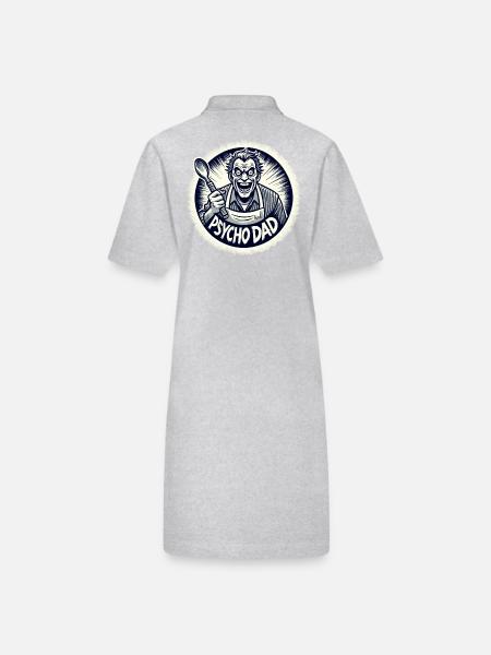 Papa psychopathe avec cuillère en bois - Robe polo bio PAIGER Stanley/Stella Femme - noir - Dos