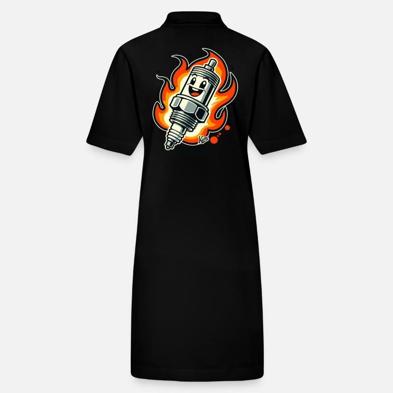 Bougie d’allumage joyeuse en feu Robe polo bio PAIGER Stanley/Stella Femme