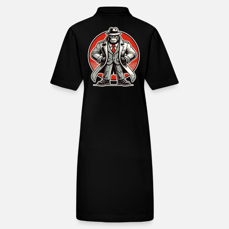 Detektiv-Gorilla Stanley/Stella Frauen Bio-Polokleid PAIGER