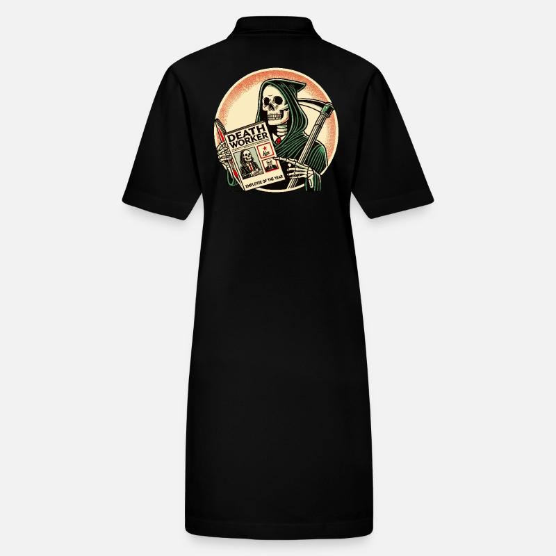 Grim Reaper lit le magazine Death Worker Robe polo bio PAIGER Stanley/Stella Femme