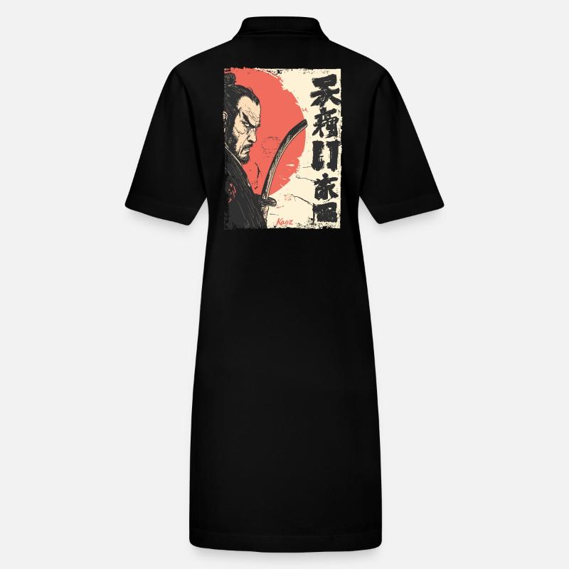 Samouraï du Soleil Rouge Japonais Robe polo bio PAIGER Stanley/Stella Femme