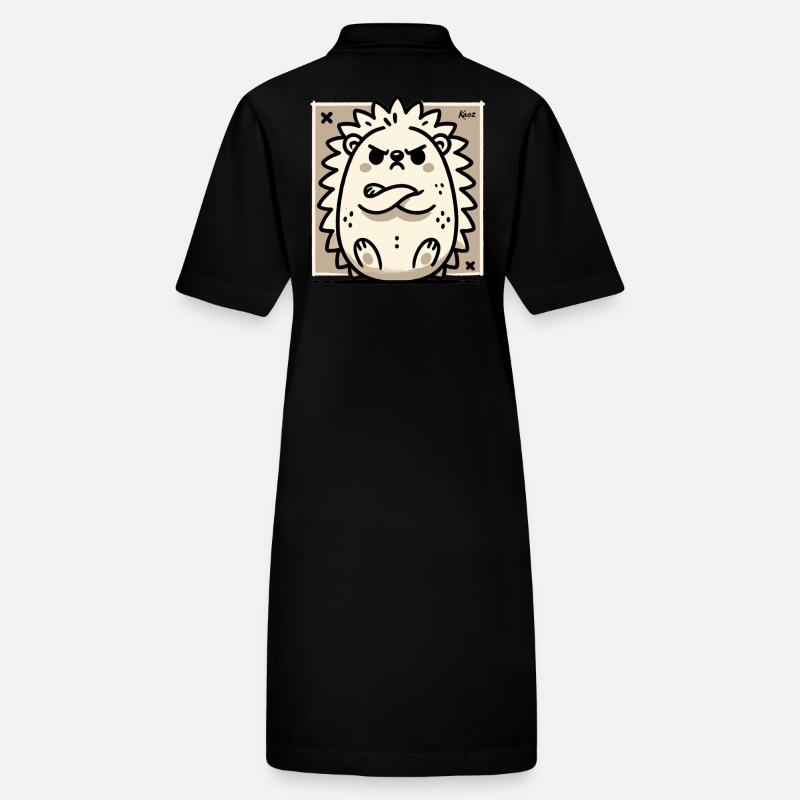 Hérisson mignon boudeur et offensé Robe polo bio PAIGER Stanley/Stella Femme