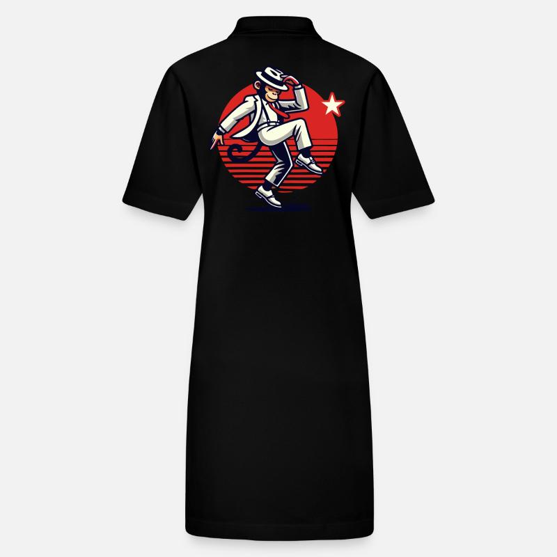 Moonwalk-Monkey Affentanz Affe Stanley/Stella Frauen Bio-Polokleid PAIGER