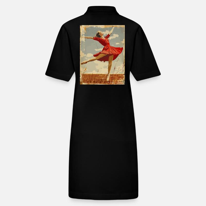 Ballerine vintage sur le terrain Robe polo bio PAIGER Stanley/Stella Femme