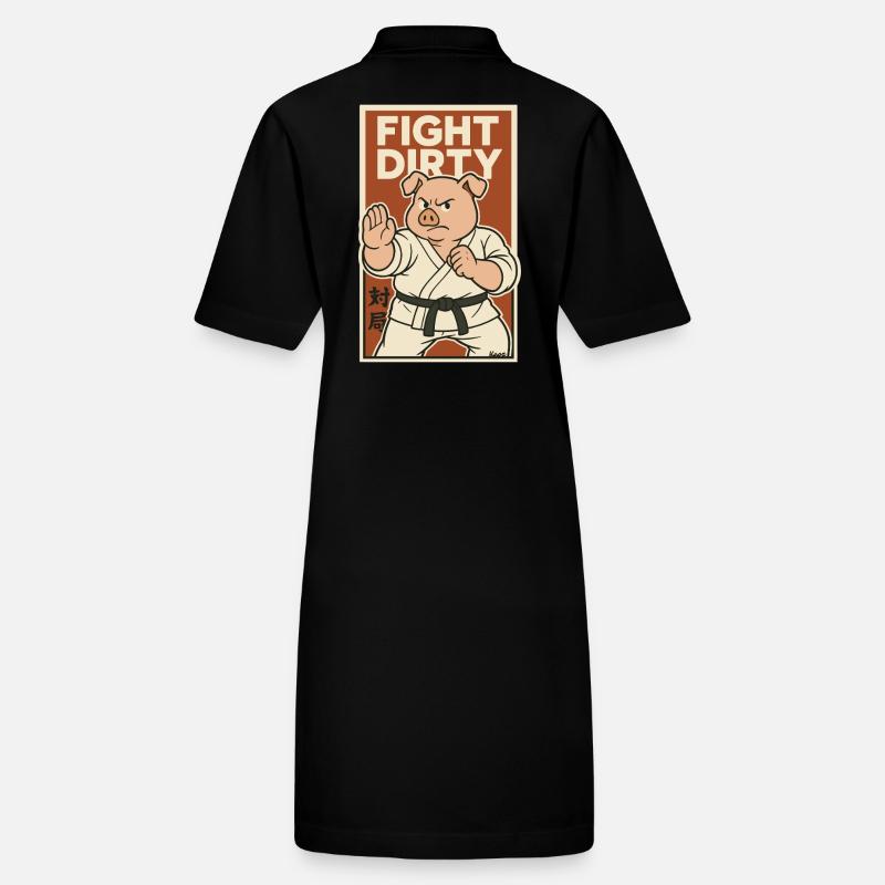 Karate Kampfschwein – Kämpfe schmutzig Stanley/Stella Frauen Bio-Polokleid PAIGER