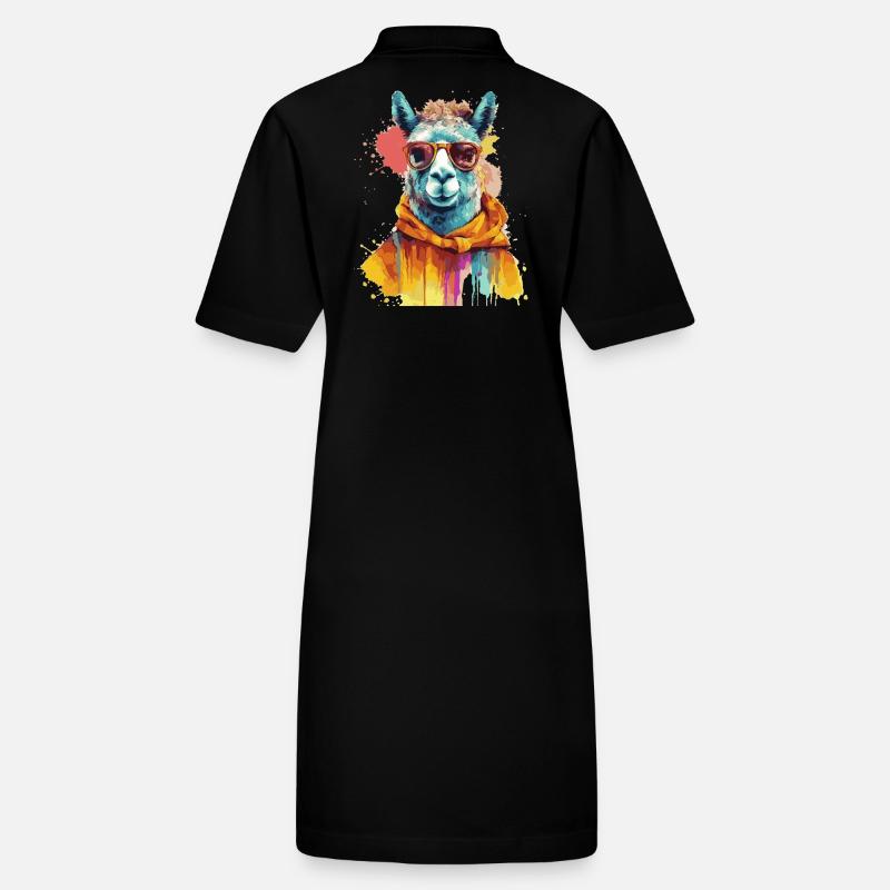 Llama, Alpaca, Llama Swag Stanley/Stella PAIGER Organic Women’s Polo Dress