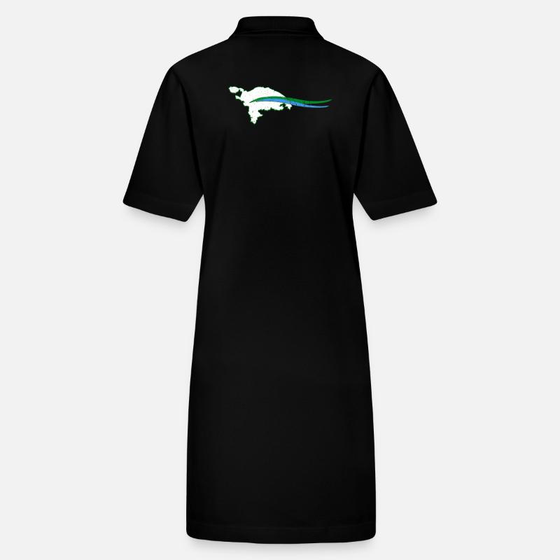 Contour du canton de Thurgovie avec vague Robe polo bio PAIGER Stanley/Stella Femme
