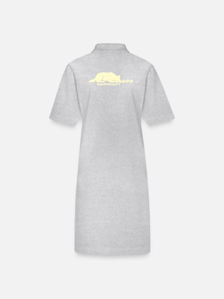 SHS Logo lemon - Stanley/Stella Frauen Bio-Polokleid PAIGER - Schwarz - Hinten