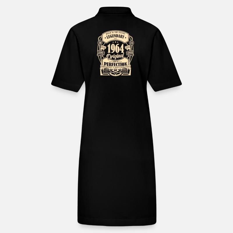 60. Geburtstag, Geschenk, Legende, Original, 1964 Stanley/Stella Frauen Bio-Polokleid PAIGER