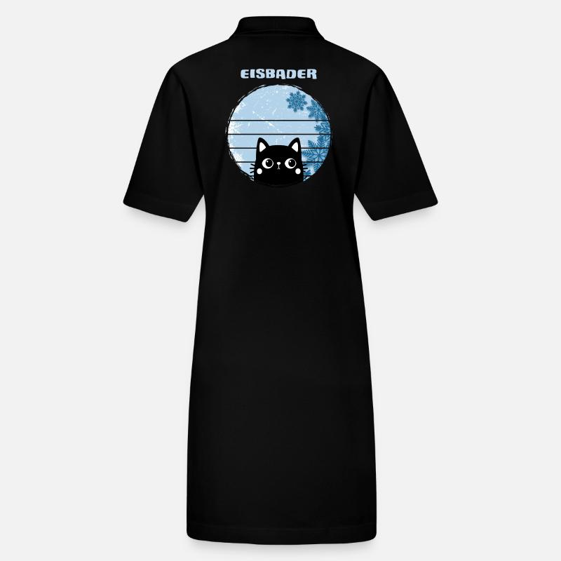 Ice bathers hardy Winter bath cat in ice bath Stanley/Stella PAIGER Organic Women’s Polo Dress