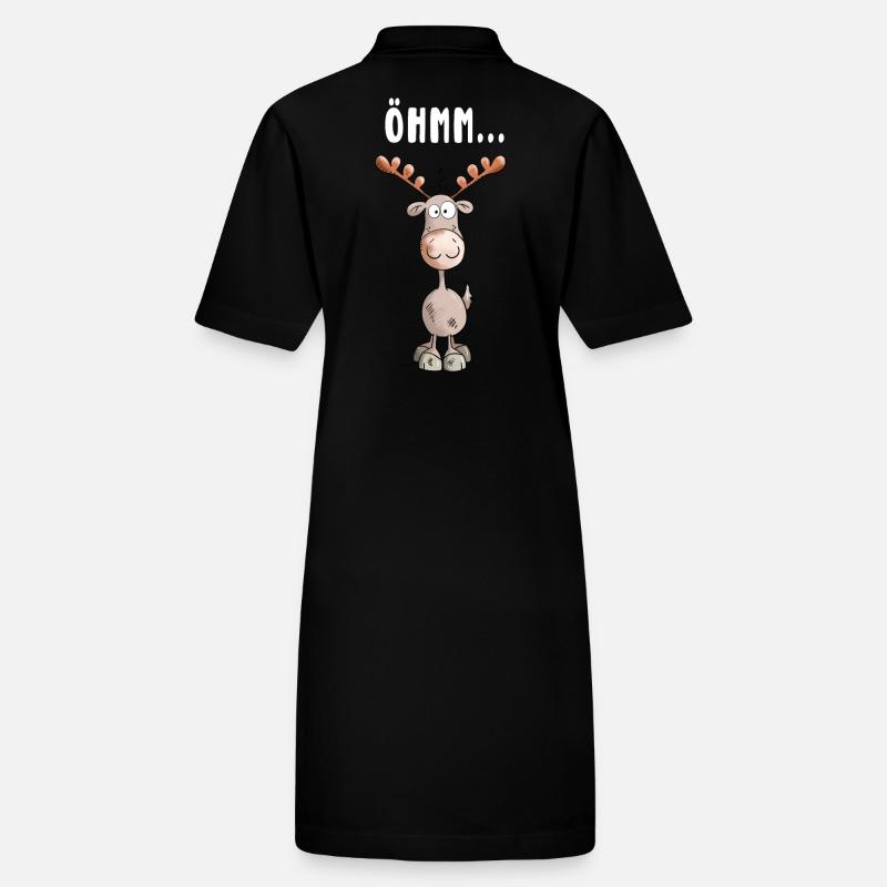 Öhmm Elch Stanley/Stella Frauen Bio-Polokleid PAIGER