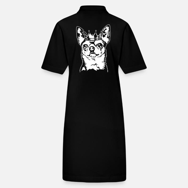 Chihuahua Krone Hund Hunde Wilsigns Stanley/Stella Frauen Bio-Polokleid PAIGER