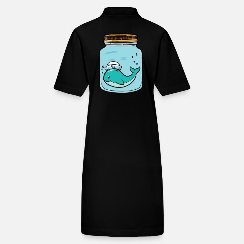 Baleine, Poisson, Seul, Solitude, Sentiments, Émotion, Larmes Robe polo bio PAIGER Stanley/Stella Femme