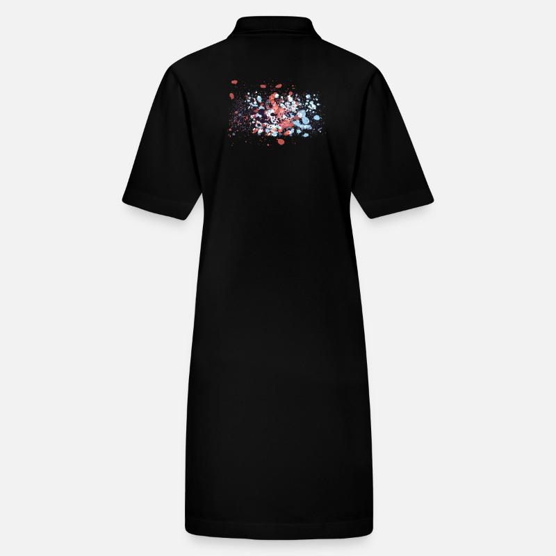 colour splash graffiti Stanley/Stella PAIGER Organic Women’s Polo Dress