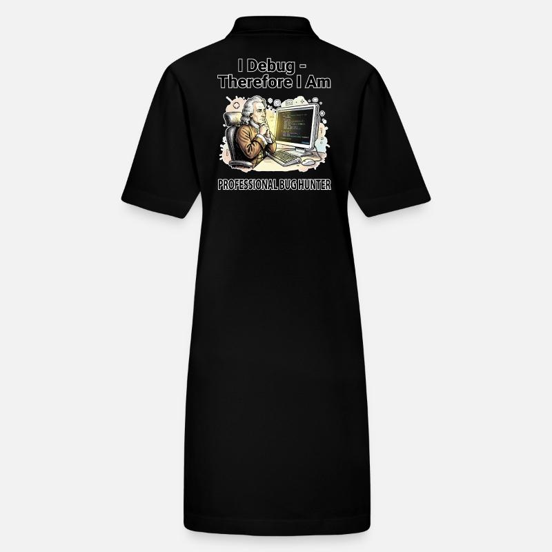 Ich debugge daher bin ich: Pro Bug Hunter – dunkler BG Stanley/Stella Frauen Bio-Polokleid PAIGER