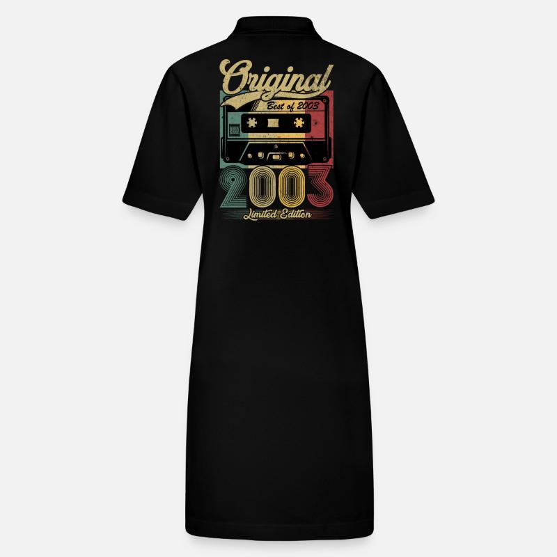 Vintage Jubiläum 2003 Retro Kassette Stanley/Stella Frauen Bio-Polokleid PAIGER