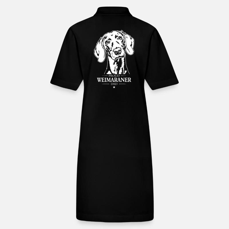Weimaraner Dad Hunde Hund Jagdhunde Wilsigns Stanley/Stella Frauen Bio-Polokleid PAIGER