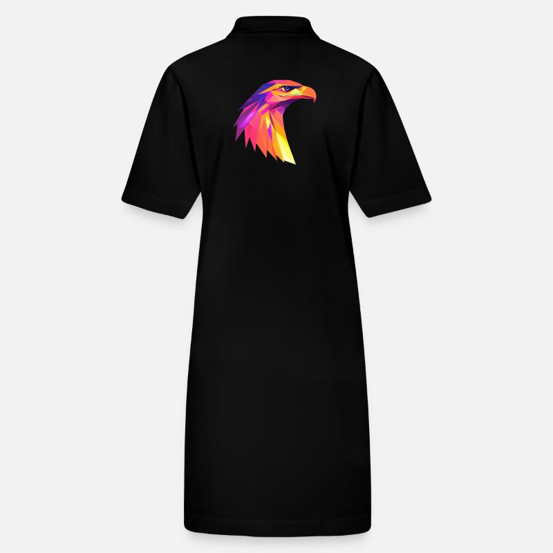Conception du logo Low Poly de la tête d’aigle Robe polo bio PAIGER Stanley/Stella Femme