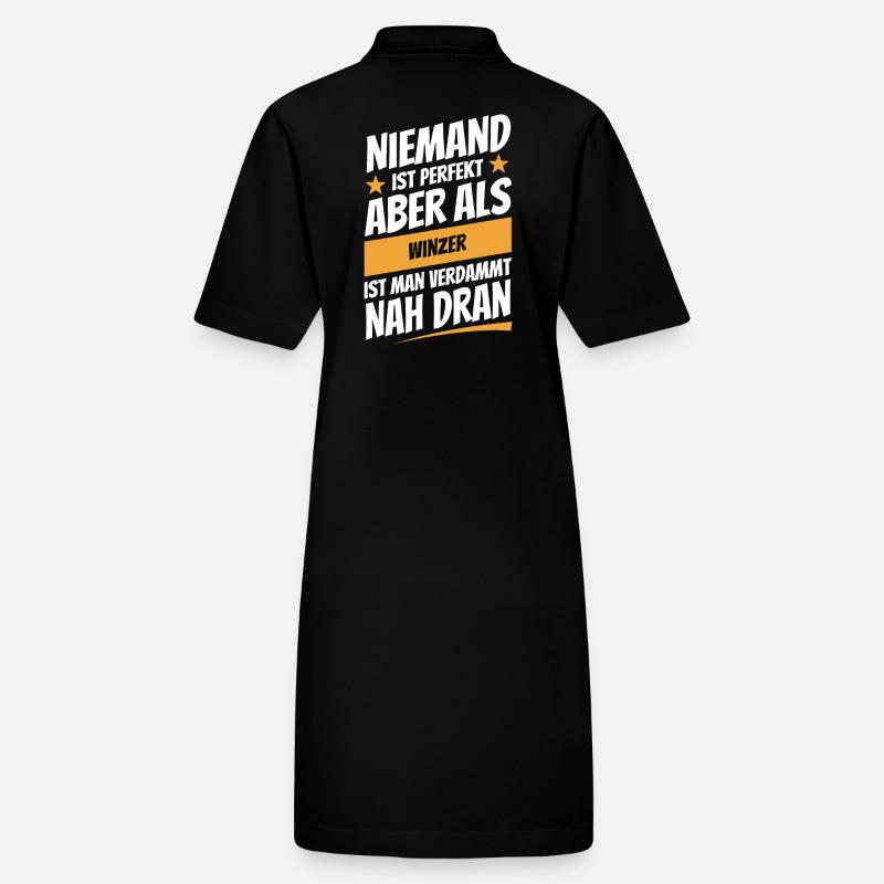 Niemand ist perfekt - Winzer - Spruch Stanley/Stella Frauen Bio-Polokleid PAIGER