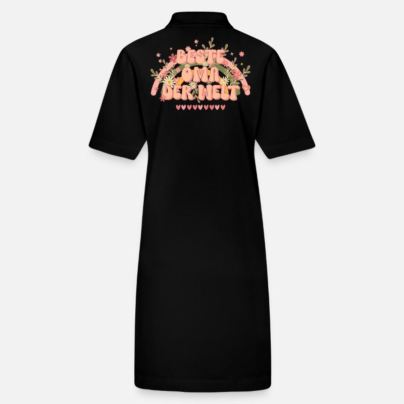 Großmuttertags-Geschenk beste Oma der Welt groovy Stanley/Stella Frauen Bio-Polokleid PAIGER