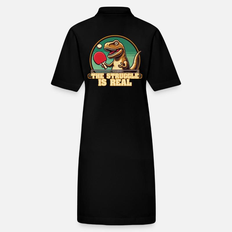 Drôle de T-Rex Tennis de table Lutte Dire Robe polo bio PAIGER Stanley/Stella Femme