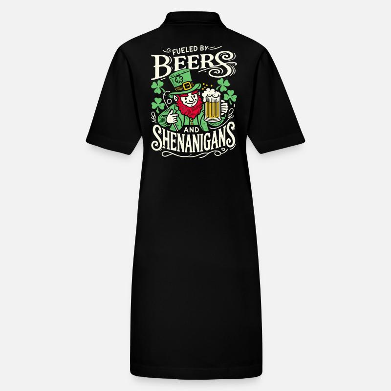 Bier und shenanigans St. Patricks Tag Spaß Stanley/Stella Frauen Bio-Polokleid PAIGER