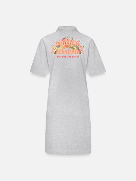 Fête des mères Maman d'amour style groovy original - Robe polo bio PAIGER Stanley/Stella Femme - noir - Dos
