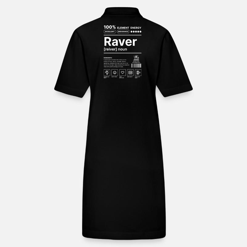 Raver-Lebensstil Weiß Stanley/Stella Frauen Bio-Polokleid PAIGER