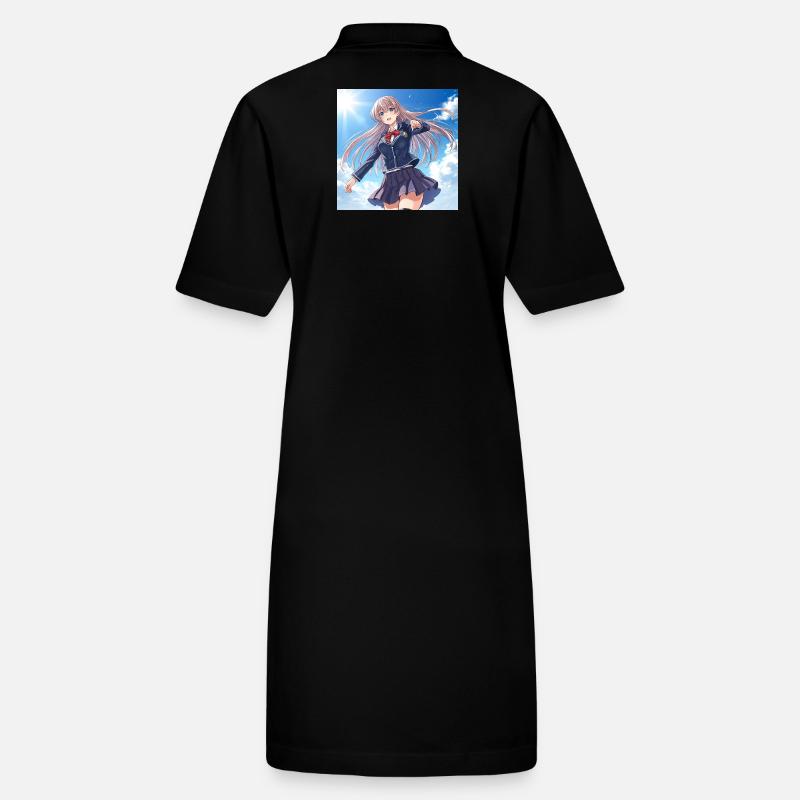 Écolière dans un ciel bleu Robe polo bio PAIGER Stanley/Stella Femme