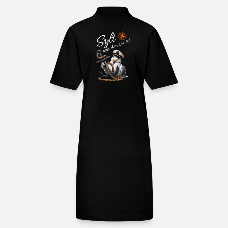 Sylt was den sonst! lustige Möwe mit Anker Stanley/Stella Frauen Bio-Polokleid PAIGER