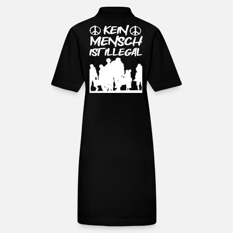 Kein Mensch ist Illegal Stanley/Stella Frauen Bio-Polokleid PAIGER