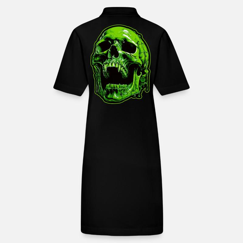 Crâne de vampire vert Robe polo bio PAIGER Stanley/Stella Femme