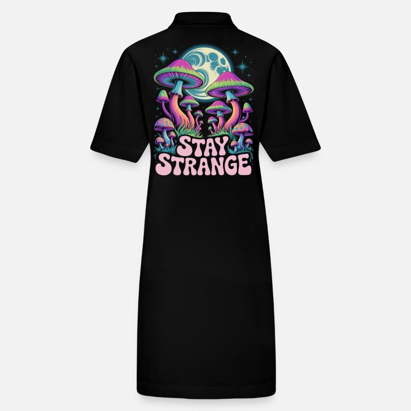 Stay Strange Mushroom Art Stanley/Stella Frauen Bio-Polokleid PAIGER