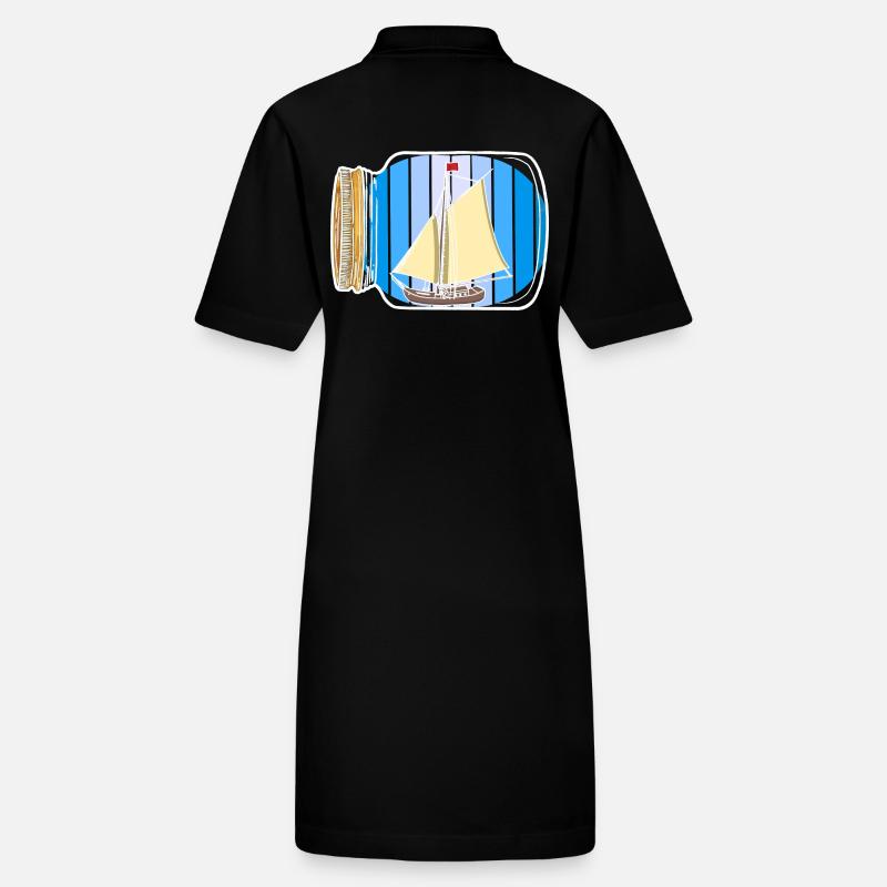 Segelboot Seefahrt Nautik Küste maritim Stanley/Stella Frauen Bio-Polokleid PAIGER