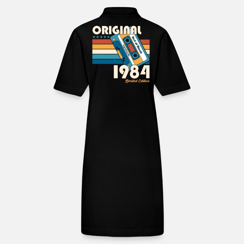 40e anniversaire mari mars Vintage 1984 cassette Robe polo bio PAIGER Stanley/Stella Femme