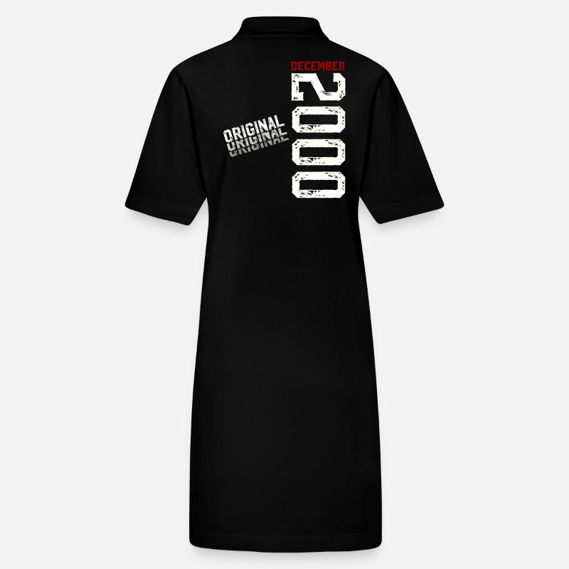 24ème Anniversaire Millésime Décembre 2000 Millésime Robe polo bio PAIGER Stanley/Stella Femme