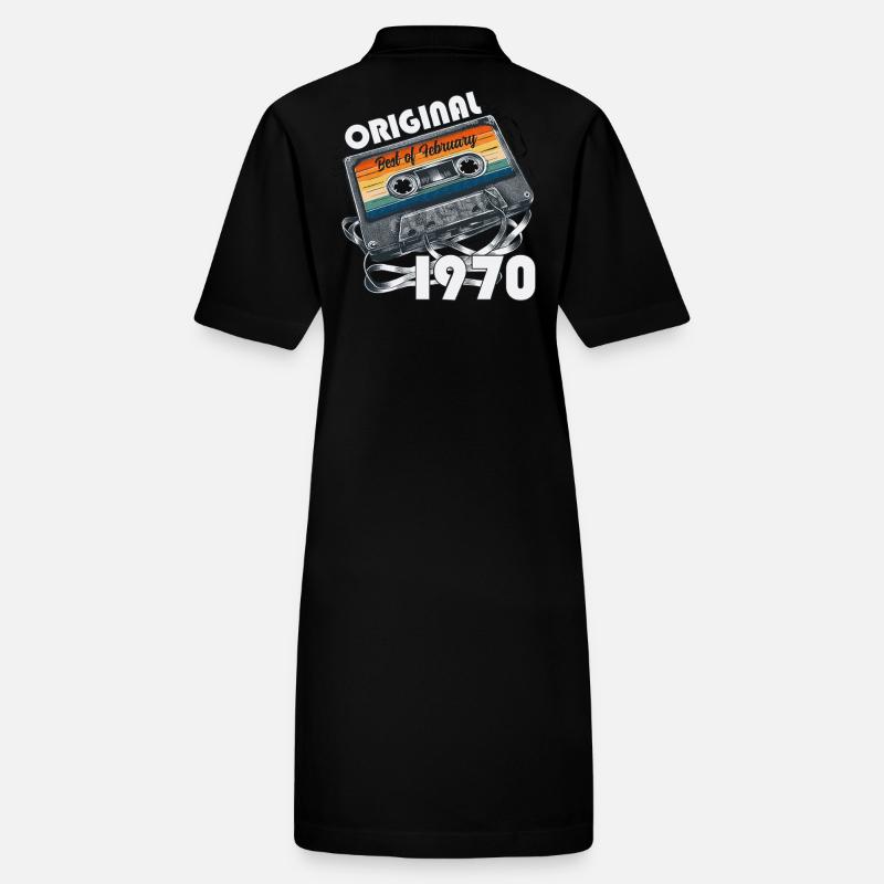 55th Birthday Cassette February 1970 Stanley/Stella PAIGER Organic Women’s Polo Dress