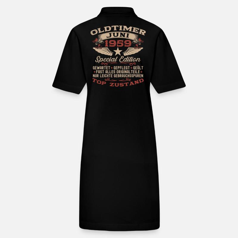 66. Geburtstag Oldtimer Juni Jahrgang 1959 Stanley/Stella Frauen Bio-Polokleid PAIGER