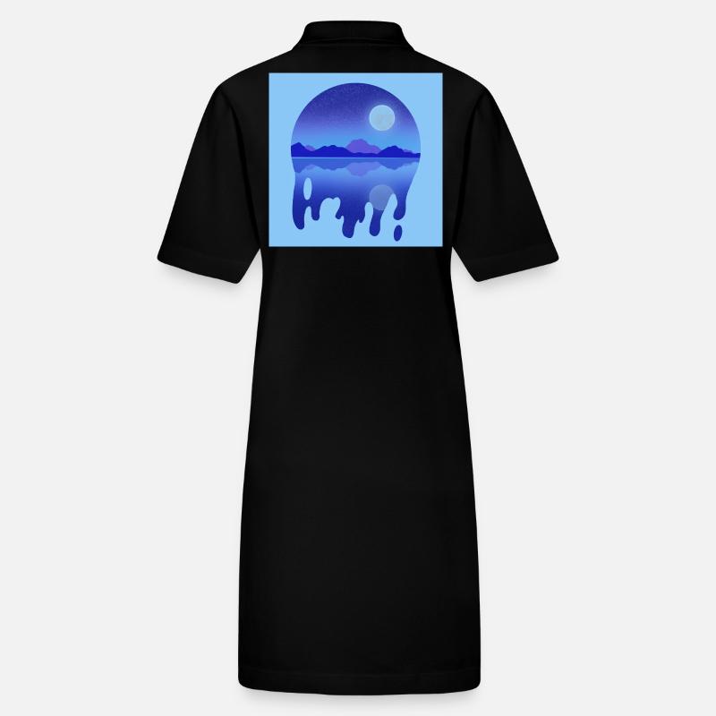 Nächtlicher See Stanley/Stella Frauen Bio-Polokleid PAIGER