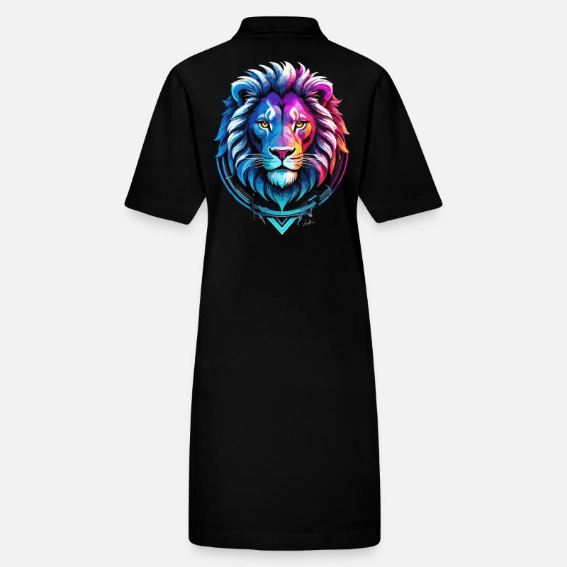 Red and blue lion symbol Stanley/Stella PAIGER Organic Women’s Polo Dress