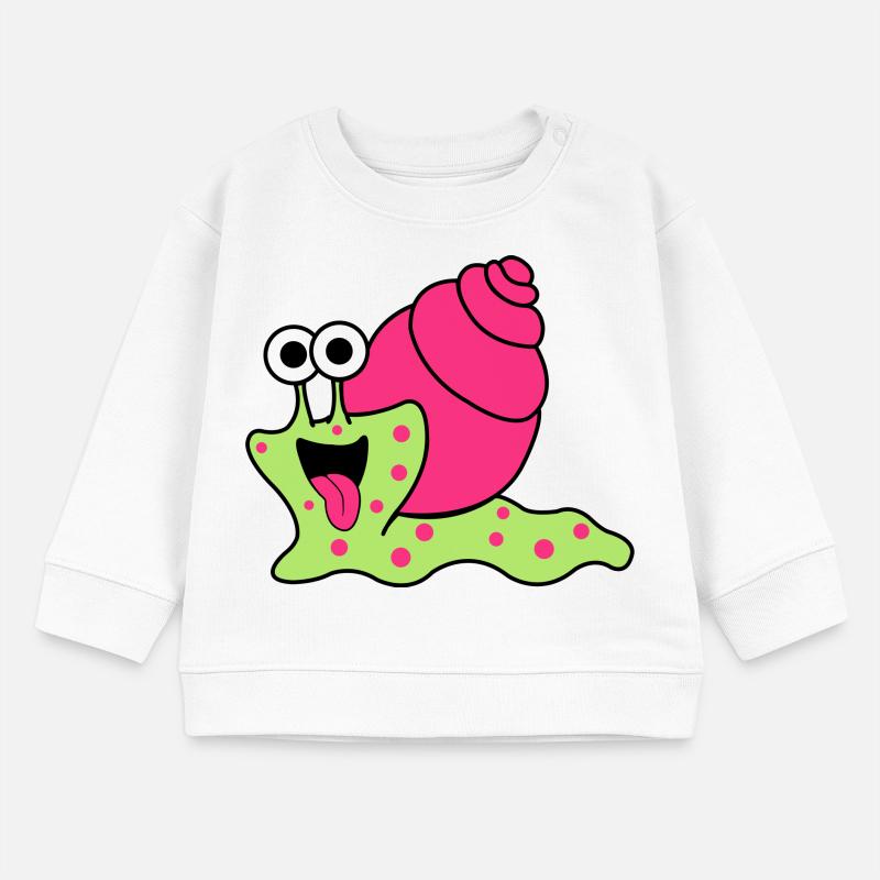 Escargot Drôle Sweat bébé bio Stanley/Stella