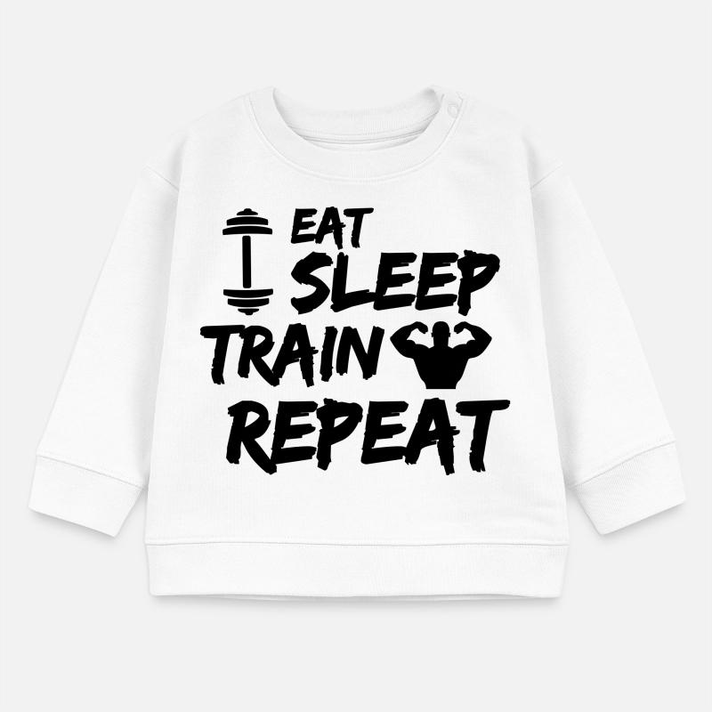 manger dormir train répéter Sweat bébé bio Stanley/Stella