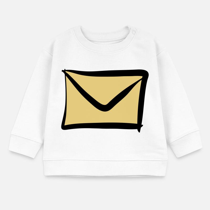 Brief / Briefumschlag Symbol. Post / E-Mail. Baby Organic Sweatshirt Baby Changer von Stanley/Stella